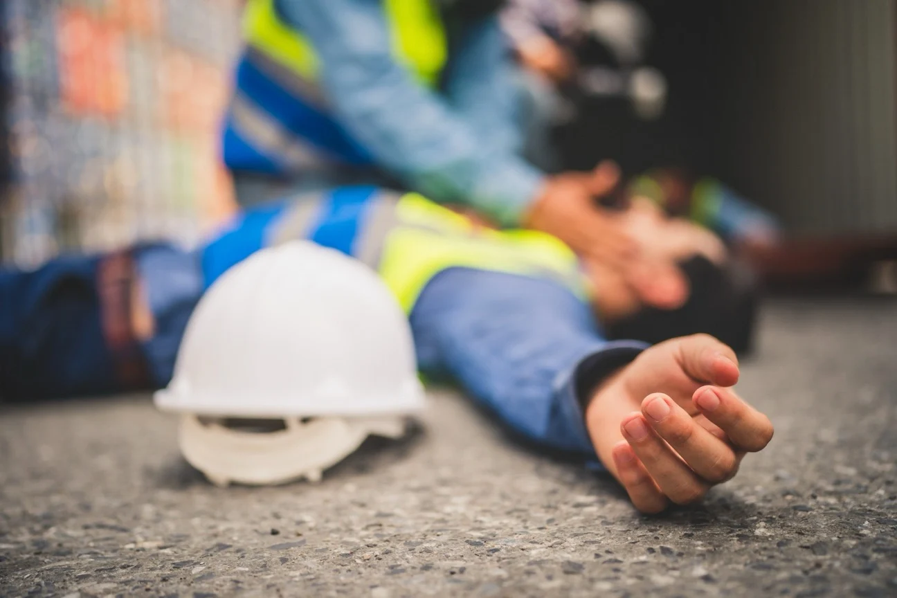 injured construction worker